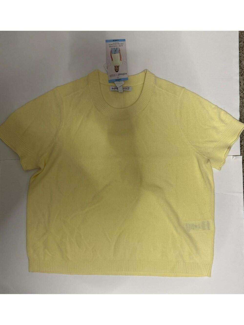Edited x Hunter McGrady Luxe Crew Neck Sweater Women's Size Large